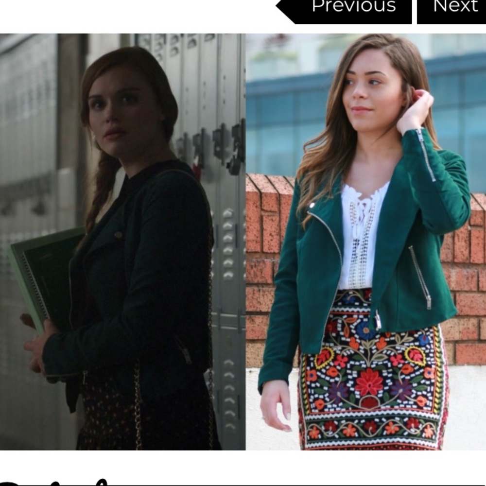 Lydia Martin’s Green H&M Jacket